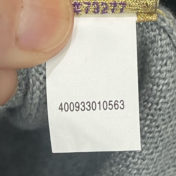 Princess Vera Wang Gray Button Cardigan Sweater Sz S Lace Hem Colorful Trim - Picture 11 of 16